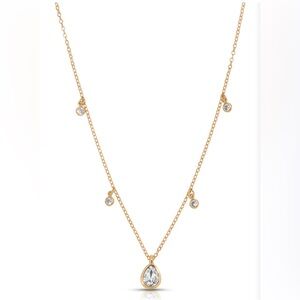 Ettika Dripping Crystals Drop Necklace NWT